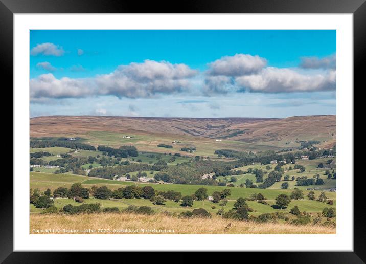 The Hudes Hope from Harker Hill, Teesdale Framed Mounted Print by Richard Laidler