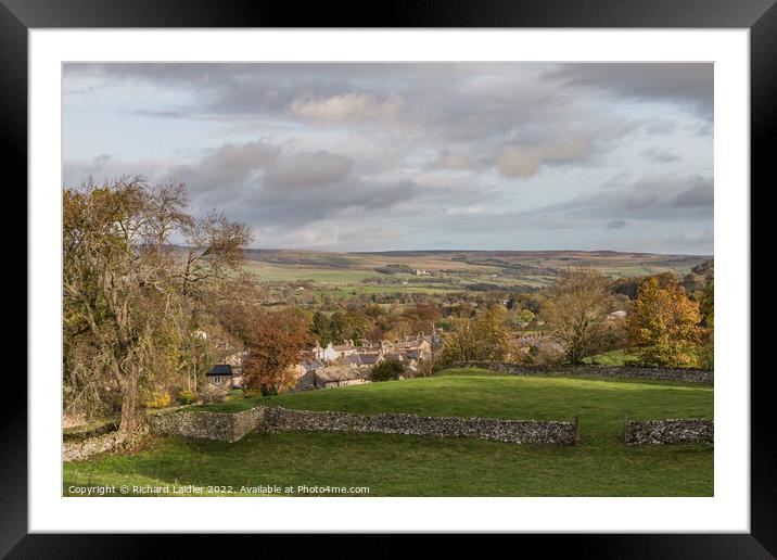West Burton Village, Wensleydale, Yorkshire Dales Framed Mounted Print by Richard Laidler