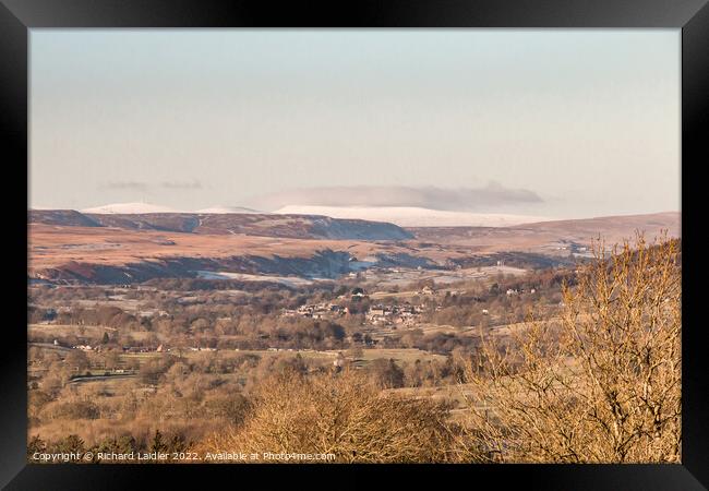 Frosty Middleton and Beyond from Folly Top Framed Print by Richard Laidler