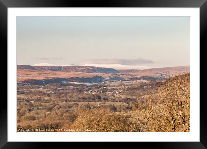 Frosty Middleton and Beyond from Folly Top Framed Mounted Print by Richard Laidler
