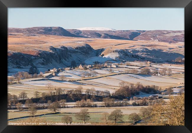 Frosty Holwick, Teesdale from Middle Side Framed Print by Richard Laidler