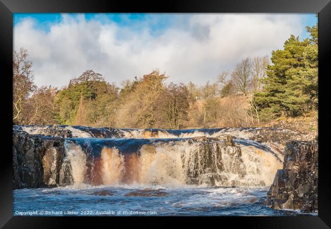 Low Force Waterfall, Teesdale, Xmas Eve 2022 Framed Print by Richard Laidler