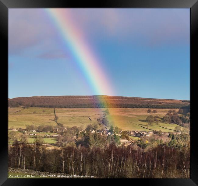 Rainbows End at Eggleston, Teesdale Framed Print by Richard Laidler