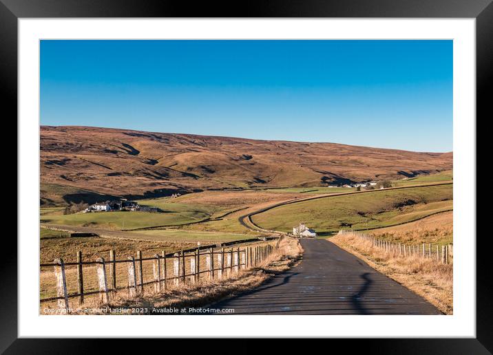 Down Into Harwood, Teesdale Framed Mounted Print by Richard Laidler