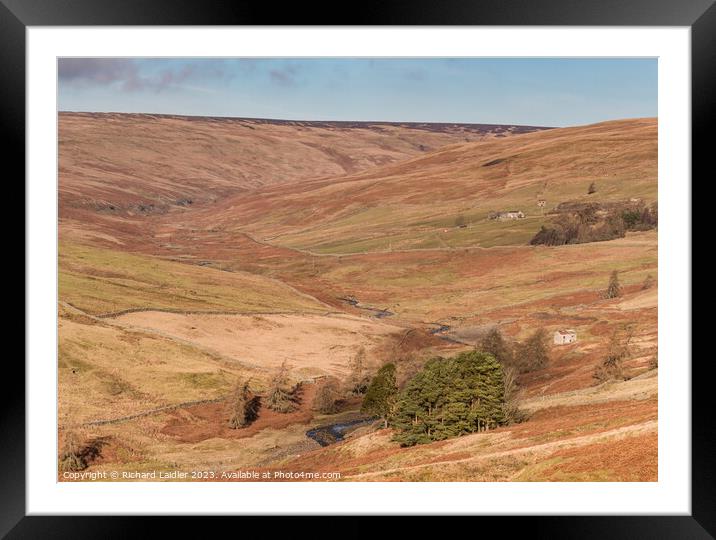 The Hudes Hope, Teesdale  Framed Mounted Print by Richard Laidler