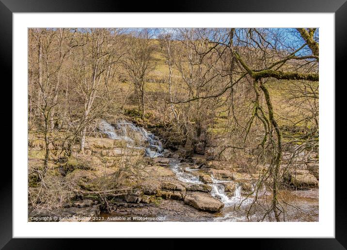 East Gill meets the River Swale, Yorkshire Dales Framed Mounted Print by Richard Laidler