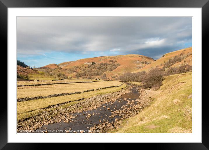 River Swale near Keld, Swaledale, Yorkshire Dales Framed Mounted Print by Richard Laidler