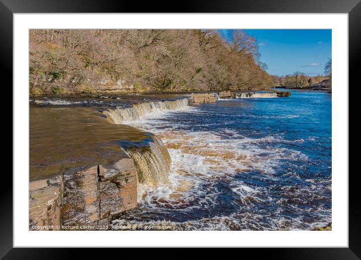 The River Tees at Whorlton Framed Mounted Print by Richard Laidler
