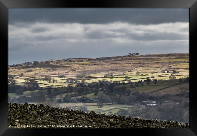 Bright Spot on Bail Hill, Teesdale Framed Print by Richard Laidler