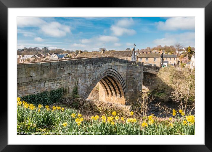 County Bridge, Barnard Castle, Teesdale Framed Mounted Print by Richard Laidler