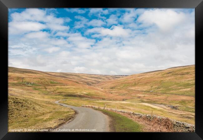 The Hudes Hope, Teesdale, in Early Spring (2) Framed Print by Richard Laidler