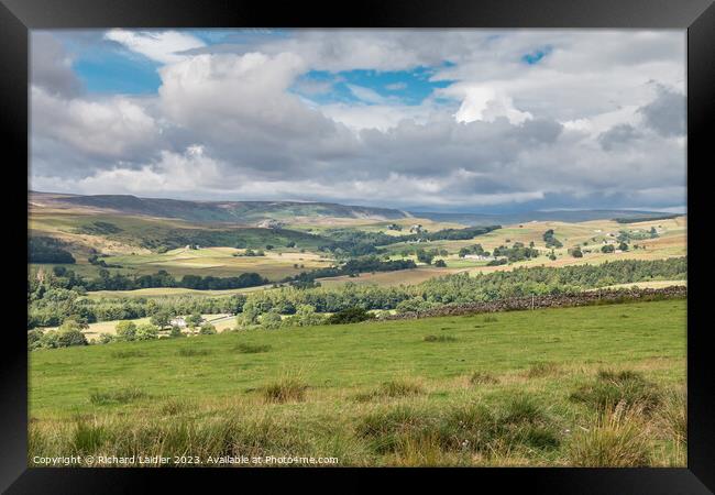 Upper Teesdale Big Sky from Stable Edge (2) Framed Print by Richard Laidler