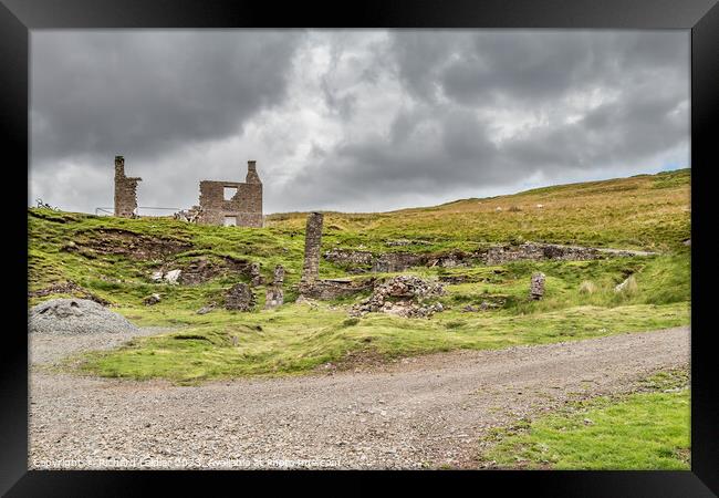 Flushiemere House and Mine Remains, Teesdale Framed Print by Richard Laidler