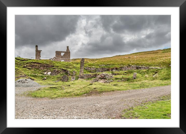 Flushiemere House and Mine Remains, Teesdale Framed Mounted Print by Richard Laidler