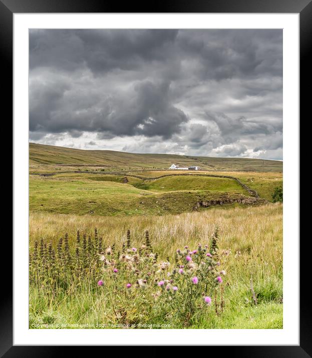 Moor House from Broadleys Gate Teesdale Framed Mounted Print by Richard Laidler