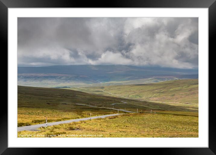 Cronkley Scar and Widdybank Fell from Harthope Bank (2) Framed Mounted Print by Richard Laidler