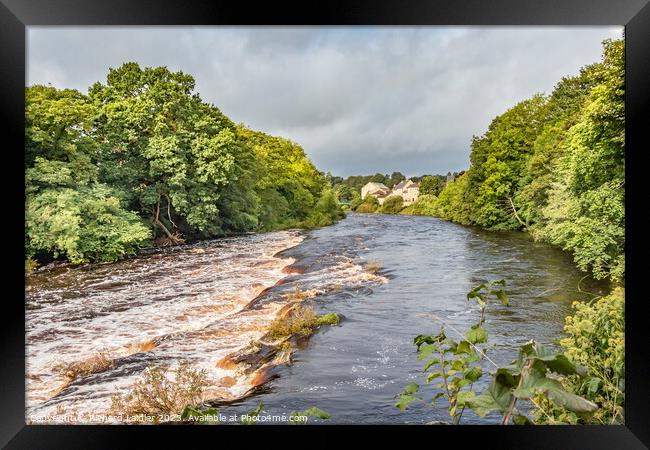 Bright Patch on the Tees at Demesnes Mill, Barnard Castle Framed Print by Richard Laidler