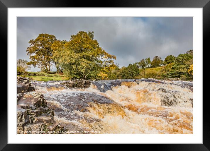 Low Force Cascade, Teesdale Framed Mounted Print by Richard Laidler