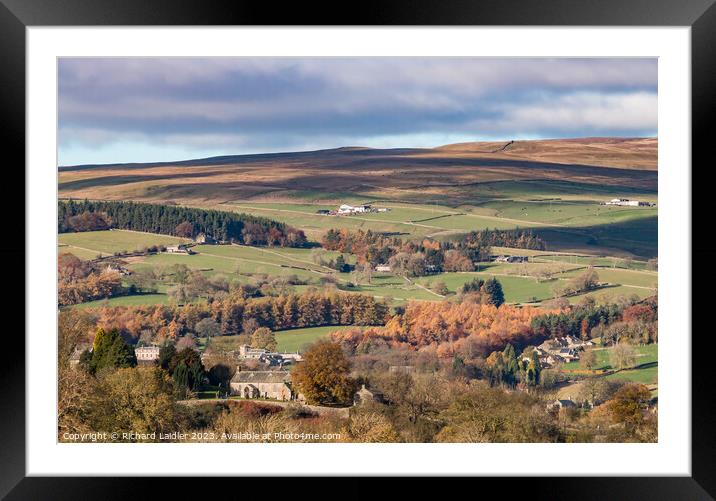 Laithkirk Church, Teesdale, from the Kelton Road Framed Mounted Print by Richard Laidler