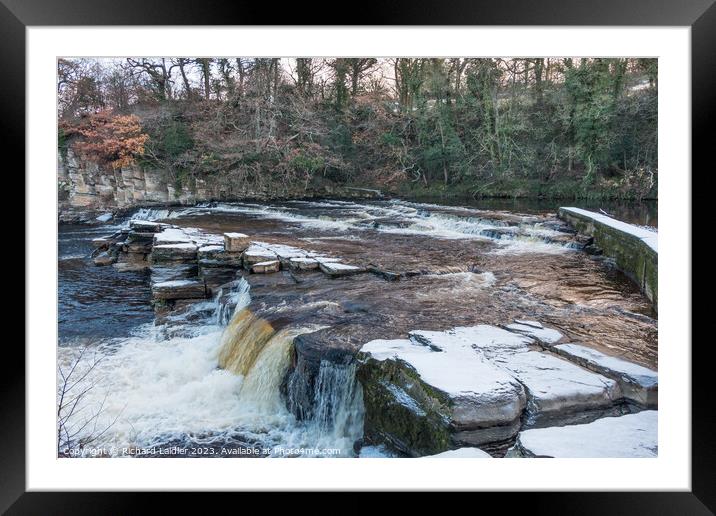 River Swale Waterfalls, Richmond, North Yorkshire Framed Mounted Print by Richard Laidler