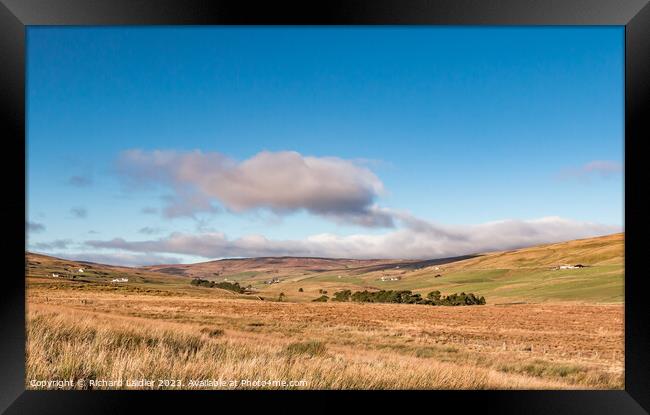 Winter Sun on Harwood, Teesdale Framed Print by Richard Laidler