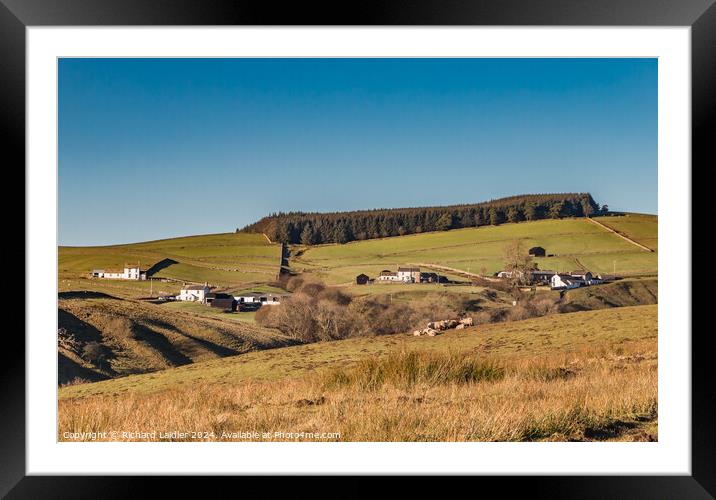 Ettersgill from Ash Hill, Teesdale Framed Mounted Print by Richard Laidler