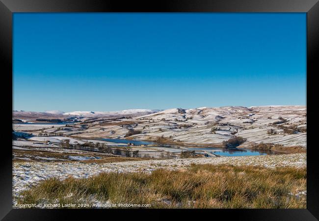 Snowy Lunedale Framed Print by Richard Laidler