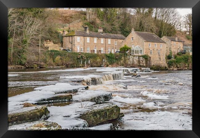 Iced Tees at Demesnes Mill, Barnard Castle (2) Framed Print by Richard Laidler