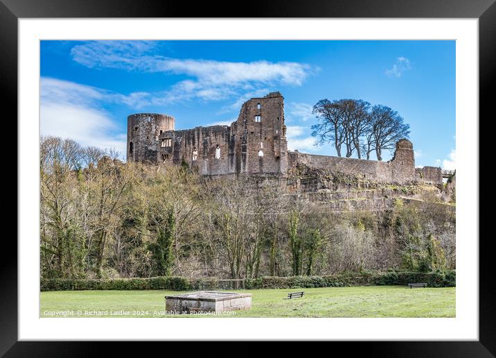 Barnard Castle Ruins from the Ullathorne Mill site Framed Mounted Print by Richard Laidler