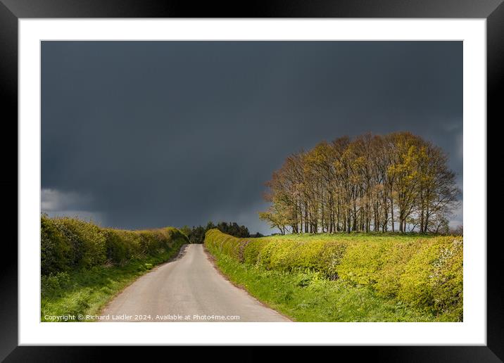 Road to the Squall Framed Mounted Print by Richard Laidler