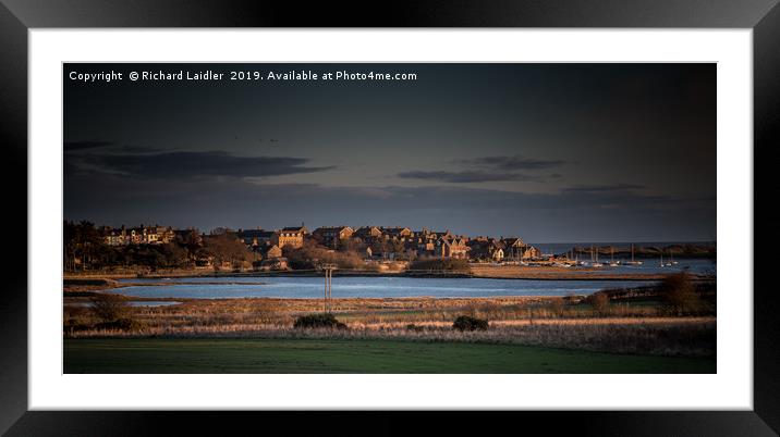 Evening Light, Alnmouth, Northumberland Framed Mounted Print by Richard Laidler