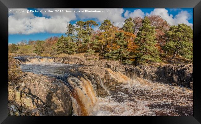 Low Force Waterfall, Teesdale from the Pennine Way Framed Print by Richard Laidler