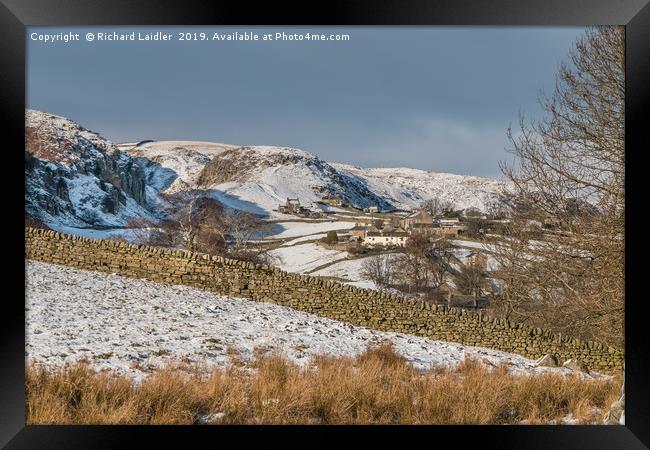 Holwick, Teesdale in Winter Framed Print by Richard Laidler