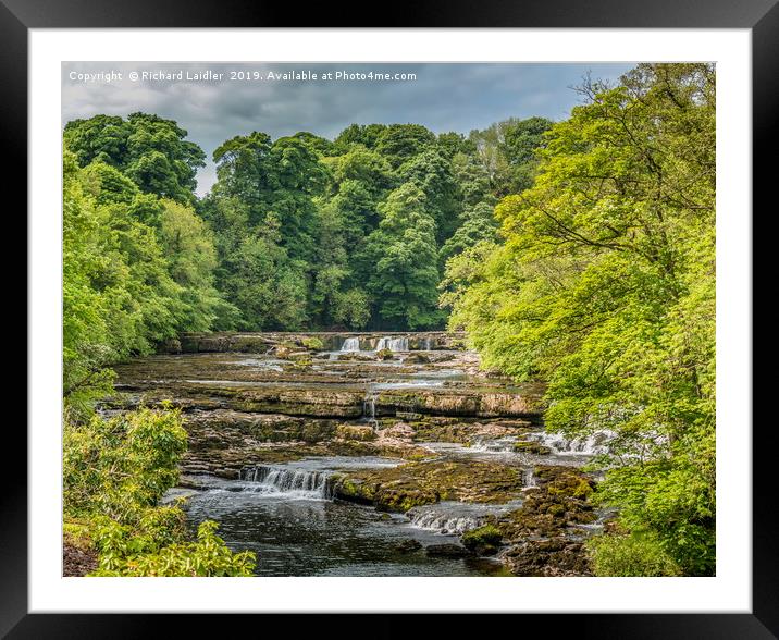 Aysgarth Upper Falls, Yorkshire Dales, Panorama Framed Mounted Print by Richard Laidler