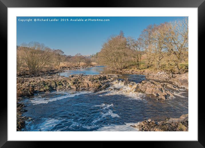 The River Tees near Forest in Teesdale Framed Mounted Print by Richard Laidler
