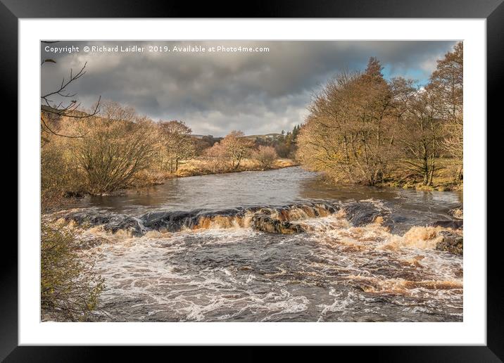 The River Tees near Forest in Teesdale, November Framed Mounted Print by Richard Laidler