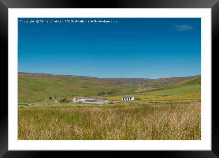 Middle End Farm, Great Eggleshope, Teesdale Framed Mounted Print by Richard Laidler