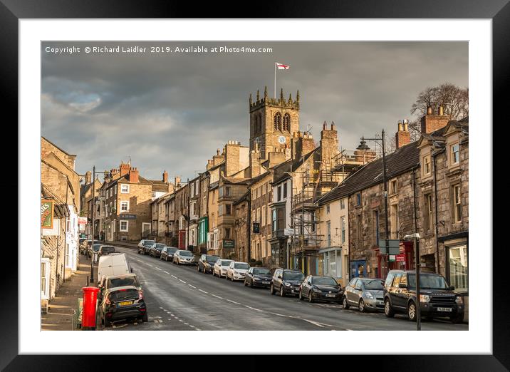 The Bank, Barnard Castle, Teesdale Framed Mounted Print by Richard Laidler