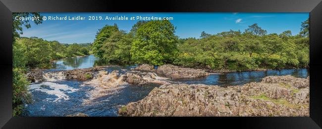 River Tees Panorama from the Pennine Way in Summer Framed Print by Richard Laidler