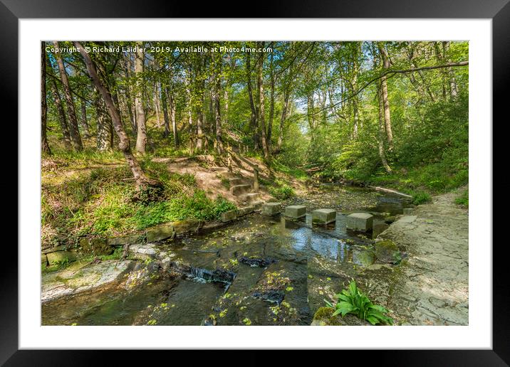 Stepping into Spring Framed Mounted Print by Richard Laidler