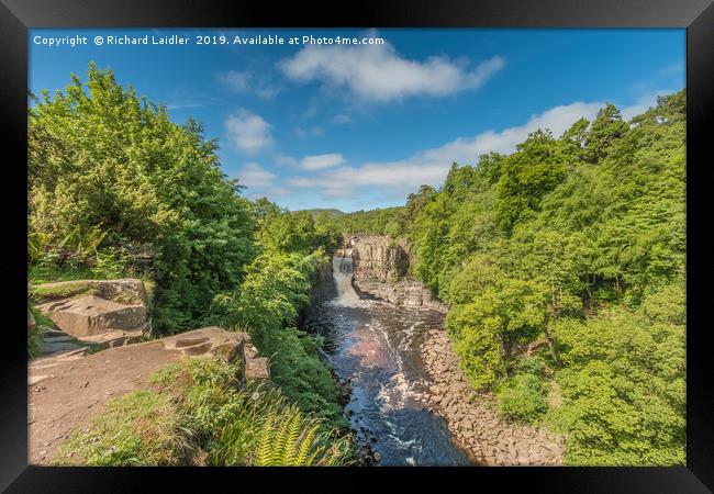 Summer at High Force Waterfall, Teesdale Framed Print by Richard Laidler