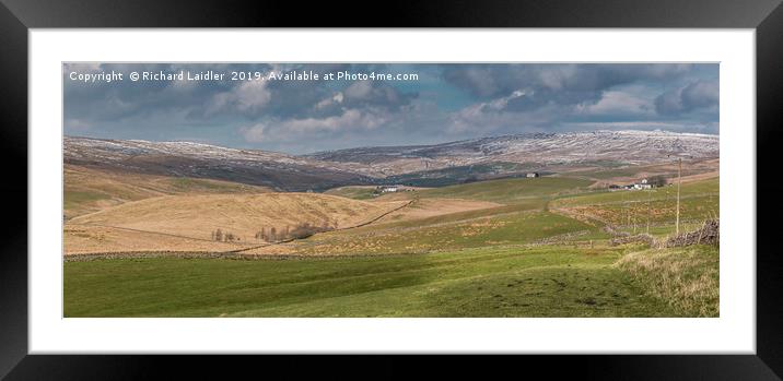 Harwood, Upper Teesdale, Panorama (2) Framed Mounted Print by Richard Laidler