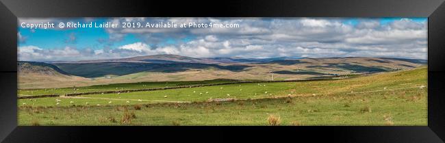 Upper Teesdale Panorama  Framed Print by Richard Laidler
