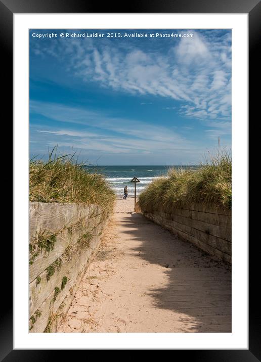 Down to the Beach Framed Mounted Print by Richard Laidler