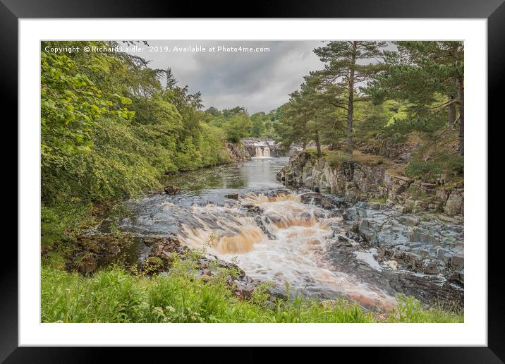 Low Force Waterfall on the Summer Solstice 1 Framed Mounted Print by Richard Laidler