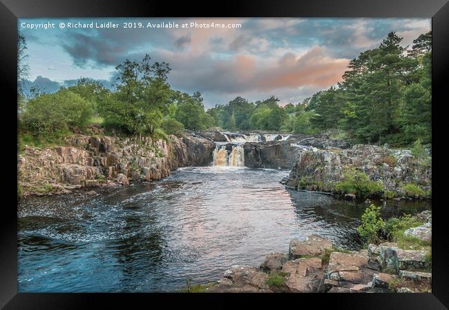 Low Force Waterfall on the Summer Solstice 2 Framed Print by Richard Laidler
