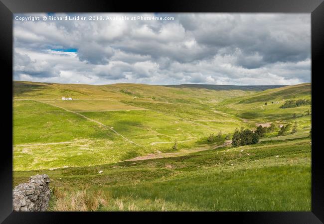 The Hudes Hope Valley, Teesdale (1) Framed Print by Richard Laidler