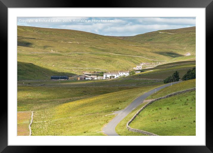 Waters Meeting and Herdship Farms, Upper Teesdale Framed Mounted Print by Richard Laidler