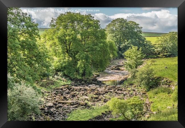 The River Greta at East Mellwaters 1 Framed Print by Richard Laidler