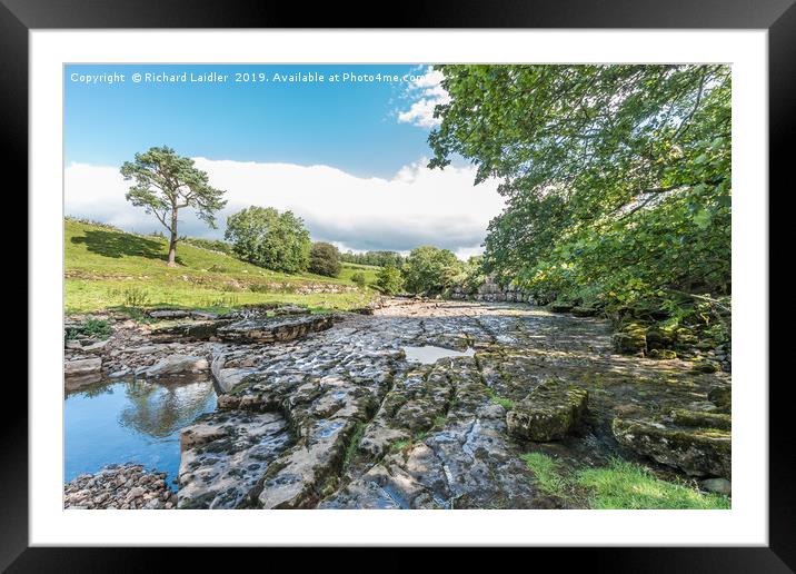 The River Greta at East Mellwaters 3 Framed Mounted Print by Richard Laidler